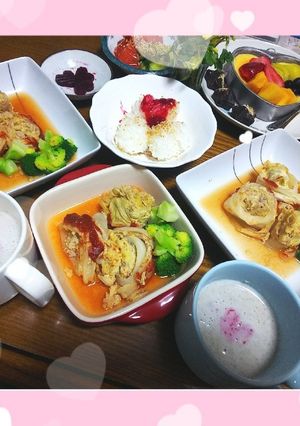 2019*Valentineロール白菜-レシピのメイン写真