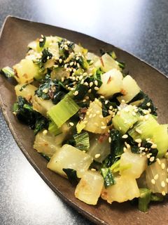 小松菜と大根の炒め物-レシピのメイン写真