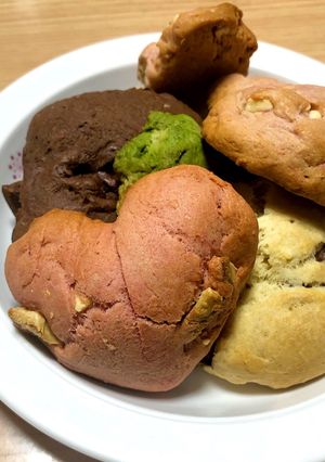 HMで作る！ハートの4色スコーン-レシピのメイン写真