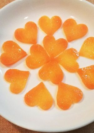 ハートのニンジングラッセ❤️バレンタイン-レシピのメイン写真