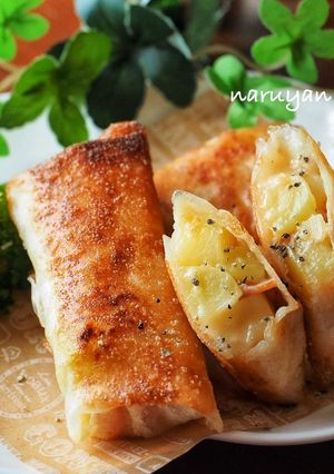 ミニサイズ♪ ベーコンポテト春巻き-レシピのメイン写真
