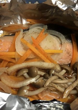 鮭のホイル焼き（白ワイン蒸し）-レシピのメイン写真