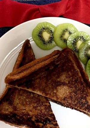 ココアフレンチトースト バレンタイン朝に-レシピのメイン写真