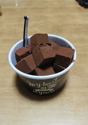 大量生産 コーヒー香る生チョコ(覚書)-レシピのメイン写真