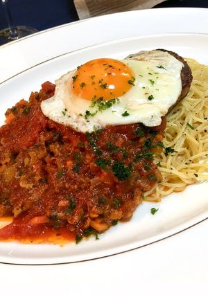 サバ缶ミートスパゲティ&厚切りポテト♡-レシピのメイン写真