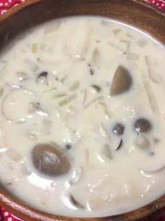 きのこのミルクスープ-レシピのメイン写真