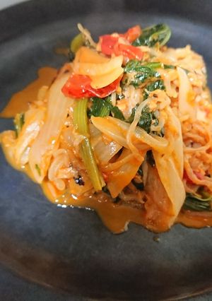 しらたきで作る！簡単トマトパスタ♡-レシピのメイン写真