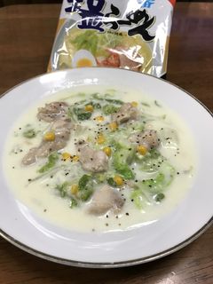 サッポロ一番の残りスープで白菜のミルク煮-レシピのメイン写真