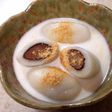 牛乳で練った白玉☆茶福豆入り