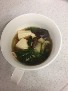 青梗菜と豆腐の生姜スープ-レシピのメイン写真