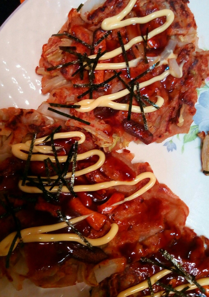 白菜としいたけのお好み焼き-レシピのメイン写真