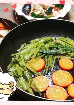 マクロビ☆かぶの葉のソッフォカート-レシピのメイン写真