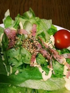 レタスとベーコンのマヨネーズ和え❗-レシピのメイン写真