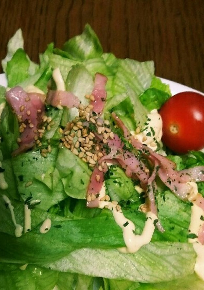レタスとベーコンのマヨネーズ和え❗-レシピのメイン写真