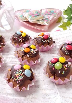 バレンタインに♡マーブルチョコマフィン♡-レシピのメイン写真