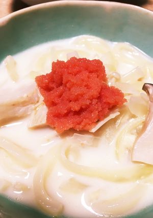 タラとたらこの親子豆乳鍋風うどんすき-レシピのメイン写真