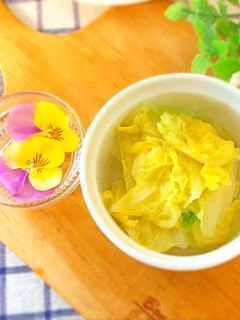 レンジで蒸し炒め☆だし白菜-レシピのメイン写真