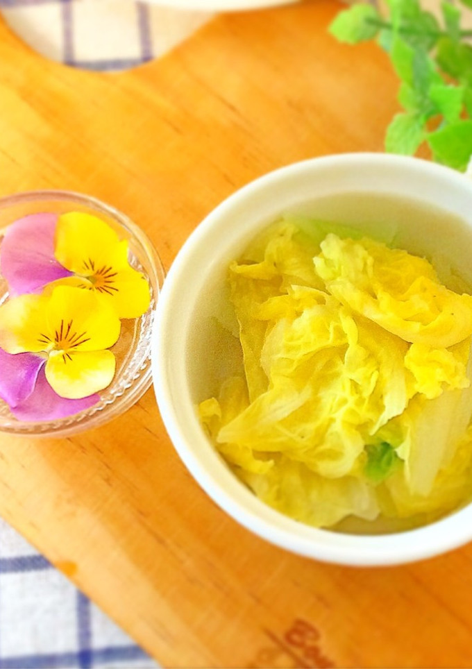 レンジで蒸し炒め☆だし白菜-レシピのメイン写真