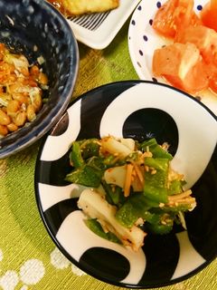 ちくわとピーマンのなめ茸和え-レシピのメイン写真