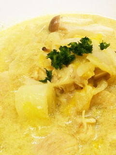白菜&鶏むね肉のカレークリーム煮❀╹◡╹-レシピのメイン写真