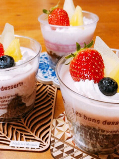 イチゴムースケーキ-レシピのメイン写真