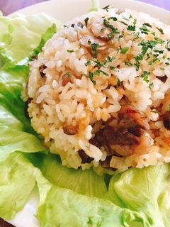 ステーキの脂身でガーリックライス-レシピのメイン写真