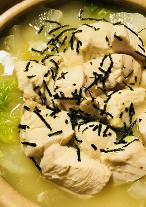 煮込みラー麺鍋●鶏肉と白菜＆大根の野菜鍋-レシピのメイン写真