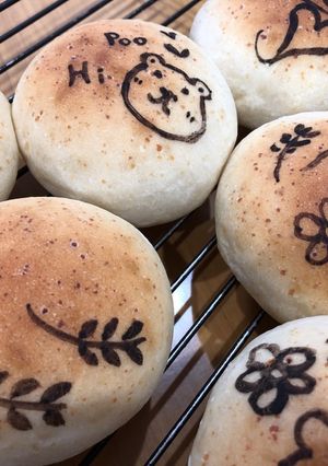 お絵描きチーズパン-レシピのメイン写真
