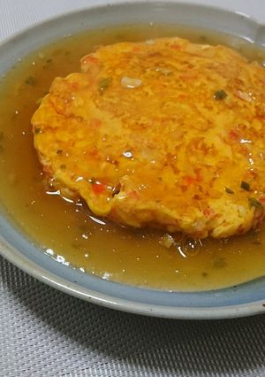サッポロ一番お変わりメニュー！カニ玉-レシピのメイン写真