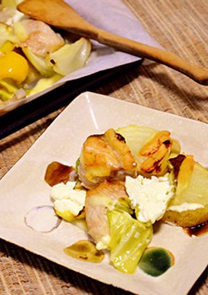 鮭とケフィアのぎゅうぎゅう焼き-レシピのメイン写真