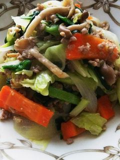キャベツ常備野菜と挽肉の味噌炒め♪-レシピのメイン写真