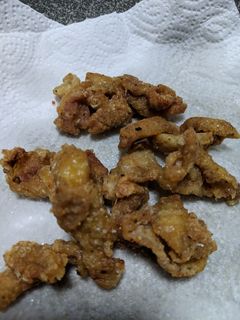 簡単おつまみ!鶏皮唐揚げ!節約レシピ-レシピのメイン写真