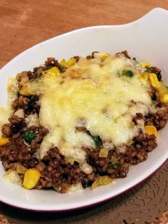 寝かせ玄米ご飯のカレー味チーズ焼き-レシピのメイン写真