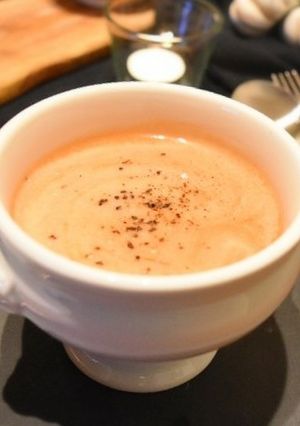 残ったラーメンスープで♪トマト豆乳スープ-レシピのメイン写真