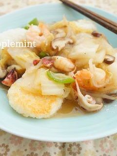 サッポロ一番で簡単あんかけおこげ(鍋巴)-レシピのメイン写真