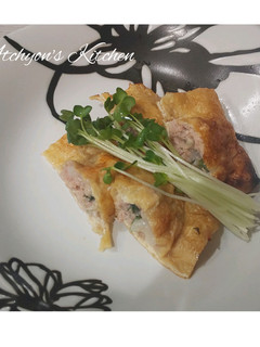 鶏挽肉のもっちり巾着のこんがり焼き-レシピのメイン写真