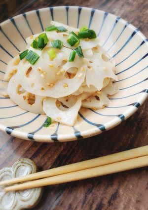 楽うま♪れんこんのさっぱり梅サラダ-レシピのメイン写真