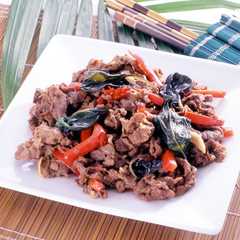 รูปของ 牛肉のバジル炒め
