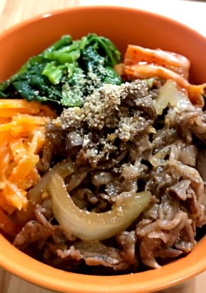 お野菜も摂れる♪ビピンパ風焼肉丼-レシピのメイン写真