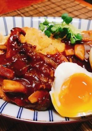 きのこデミグラスのボリューム洋風かつ丼-レシピのメイン写真