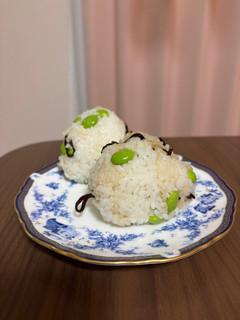 【パパっと朝ごはん!】枝豆こんぶおにぎり-レシピのメイン写真