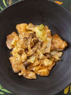 鶏むね肉とキャベツのオーロラ炒め-レシピのメイン写真
