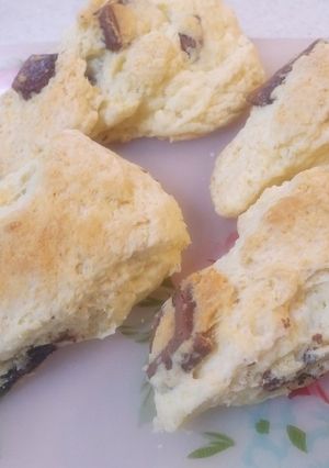 ホットケーキミックスでチョコ入りスコーン-レシピのメイン写真