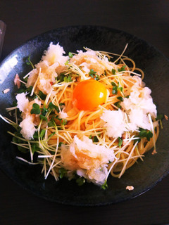 ツナと大根おろしの月見パスタ-レシピのメイン写真