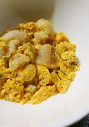 離乳食中期～レンジで＊麩としらすの卵とじ-レシピのメイン写真