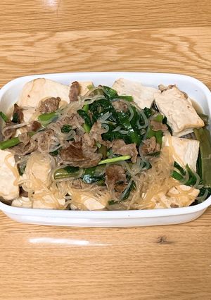 すき焼き風豆腐の煮込みレシピ-レシピのメイン写真