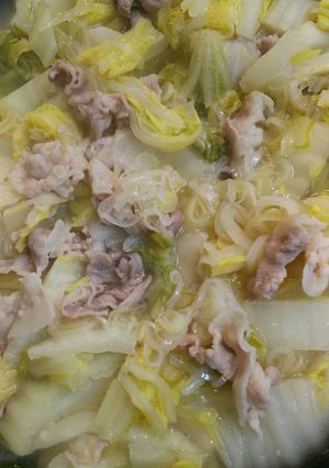 白菜とバラ肉でねぎ豚、塩レモン-レシピのメイン写真