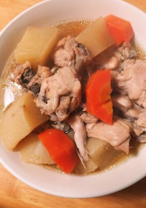 大根と手羽元の煮物（低糖質）-レシピのメイン写真