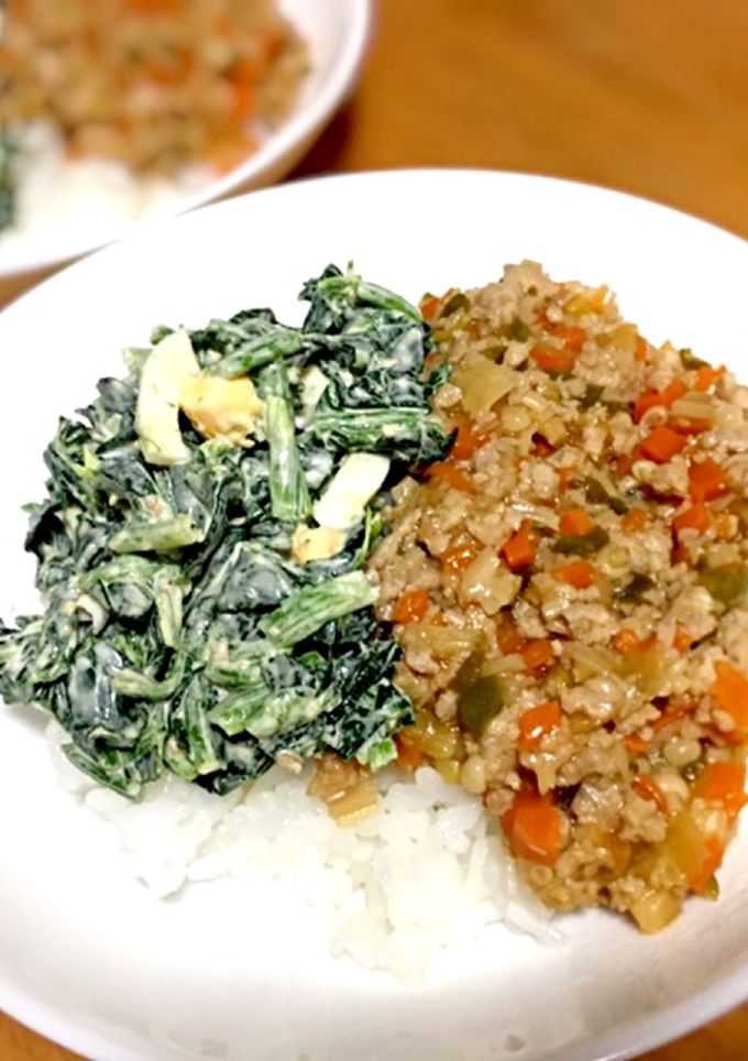 南蛮味の野菜もりもり鶏そぼろを丼で☆-レシピのメイン写真