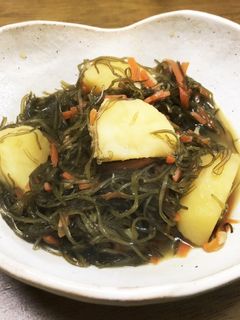 切り昆布と じゃが芋の煮物-レシピのメイン写真